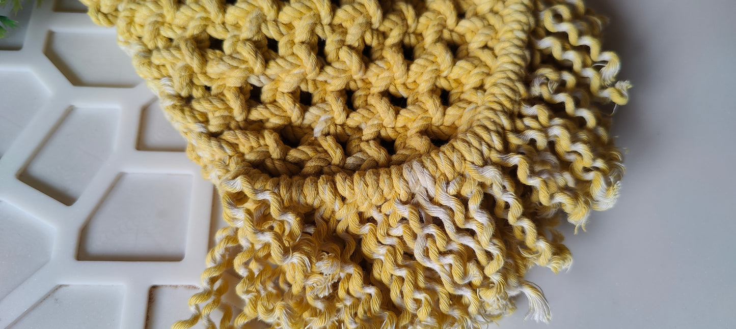 Yellow Macrame Bag