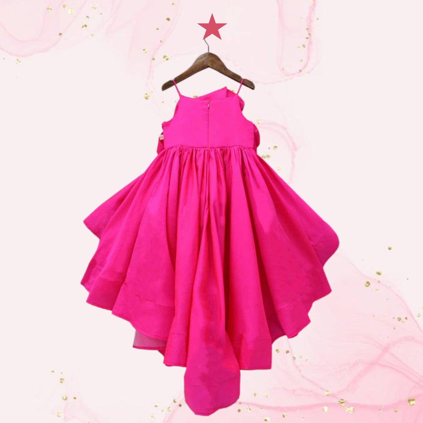 Glamorous Pink Trail Dress